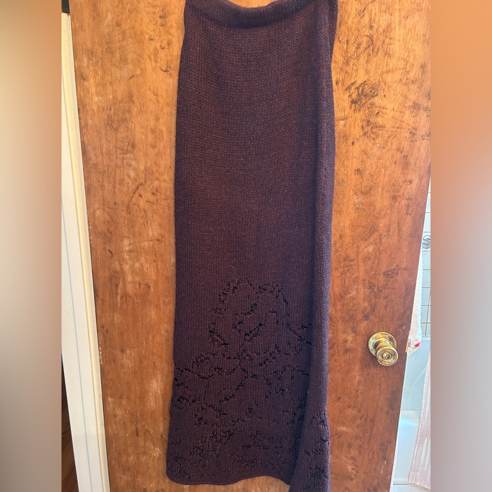 Anthropologie Alpaca Maxi Skirt